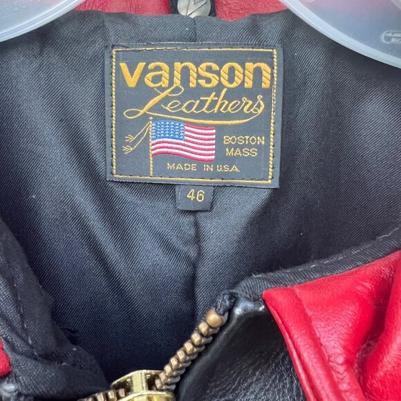 Vanson leather Motor Sport Jacket Sz46 - Picture 5 of 7